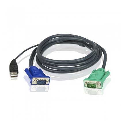 5M USB KVM Kabel met 3 in 1 SPHD