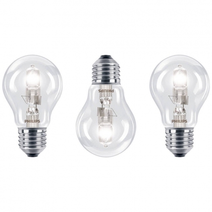 3 STUKS Philips Classic 70W E27 230V halogeenlamp PROMOPACK!