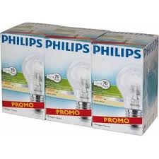 3 STUKS Philips Classic 70W E27 230V halogeenlamp PROMOPACK!
