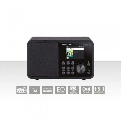 DIRA M 1 A EWF Compacte Multifunctionele Mono Radio Zwart