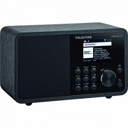 DIRA M 1 A EWF Compacte Multifunctionele Mono Radio Zwart