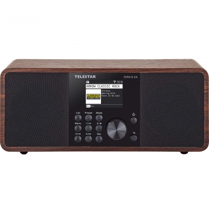 DIRA S 24i Multifunctionele Stereo Radio DAB+ / FM / Internet / Bluetooth Hout