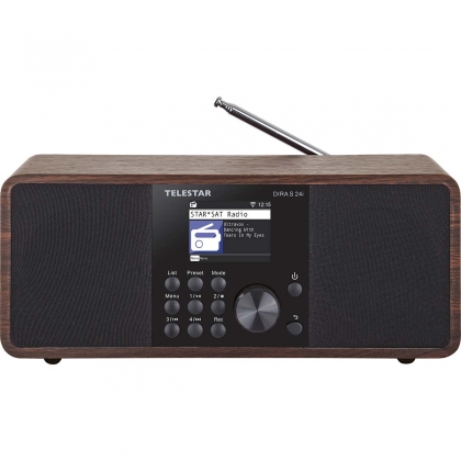 DIRA S 24i Multifunctionele Stereo Radio DAB+ / FM / Internet / Bluetooth Hout