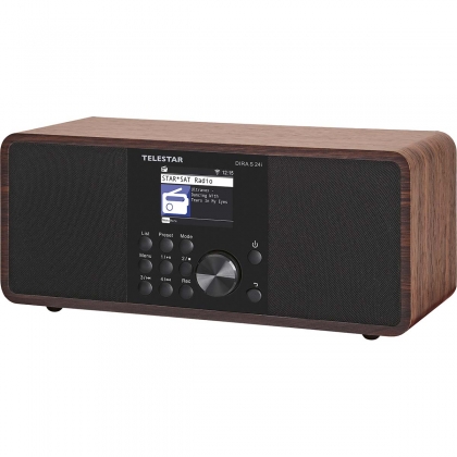 DIRA S 24i Multifunctionele Stereo Radio DAB+ / FM / Internet / Bluetooth Hout