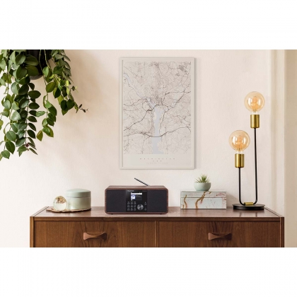 DIRA S 24i Multifunctionele Stereo Radio DAB+ / FM / Internet / Bluetooth Hout