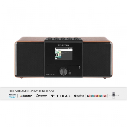 DIRA S32i CD EWF Multifunctionele Stereo Radio met CD-speler DAB+ / FM / Internet / Bluetooth Hout