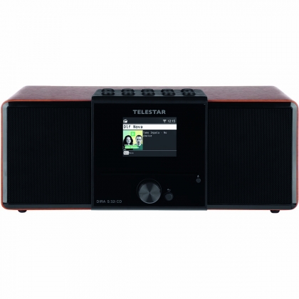 DIRA S32i CD EWF Multifunctionele Stereo Radio met CD-speler DAB+ / FM / Internet / Bluetooth Hout