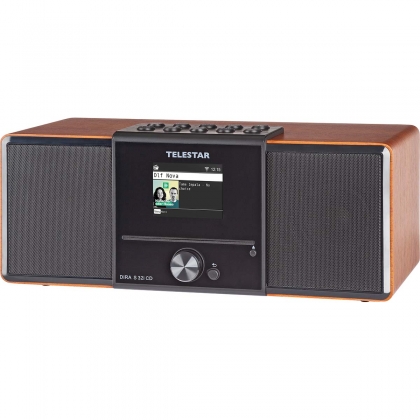 DIRA S32i CD EWF Multifunctionele Stereo Radio met CD-speler DAB+ / FM / Internet / Bluetooth Hout