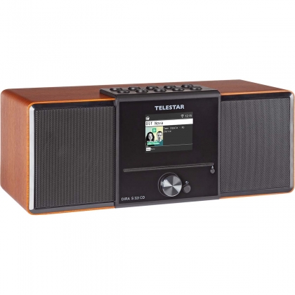 DIRA S32i CD EWF Multifunctionele Stereo Radio met CD-speler DAB+ / FM / Internet / Bluetooth Hout