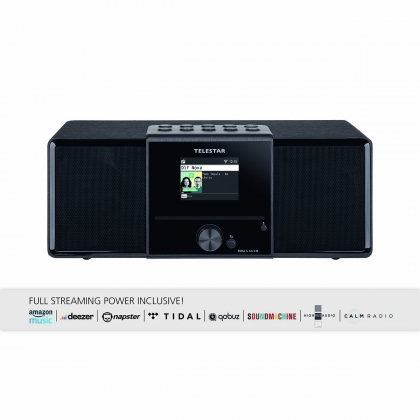 DIRA S32i CD EWF Multifunctionele Stereo Radio met CD-speler DAB+ / FM / Internet / Bluetooth Zwart