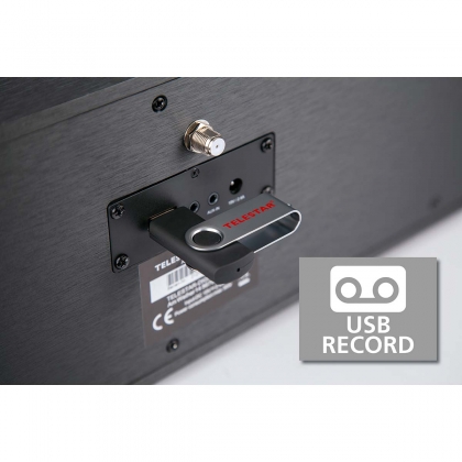 DIRA S32i CD EWF Multifunctionele Stereo Radio met CD-speler DAB+ / FM / Internet / Bluetooth Zwart