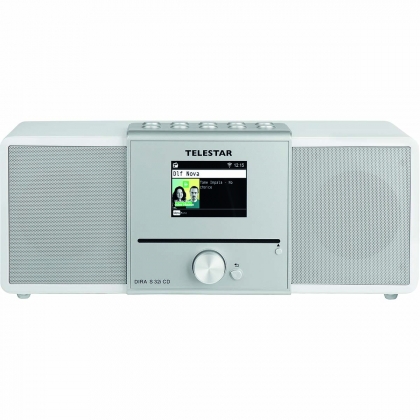 DIRA S32i CD EWF Multifunctionele Stereo Radio met CD-speler DAB+ / FM / Internet / Bluetooth Wit