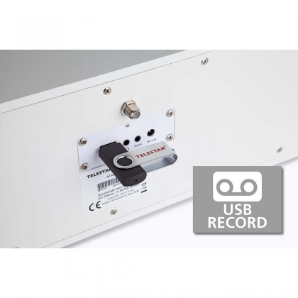 DIRA S32i CD EWF Multifunctionele Stereo Radio met CD-speler DAB+ / FM / Internet / Bluetooth Wit
