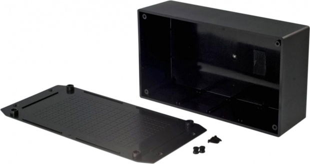 Kunststof behuizing 113 x 225 x 63 mm Zwart ABS