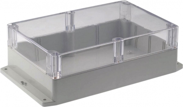 Kunststof behuizing 146 x 222 x 75 mm Lichtgrijs PC IP65