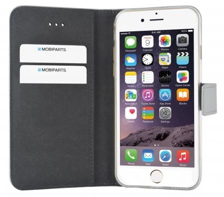 Mobiparts Premium Wallet TPU Case Apple iPhone 6/6S Silver