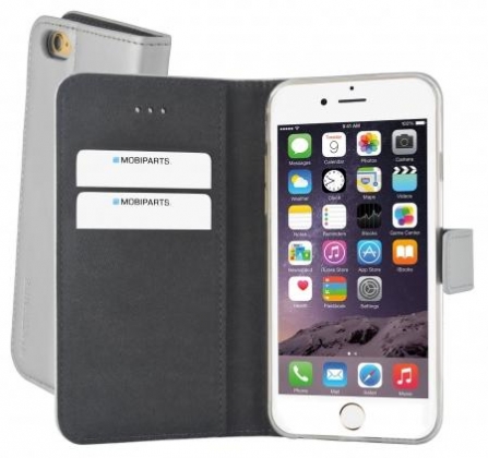 Mobiparts Premium Wallet TPU Case Apple iPhone 6/6S Silver