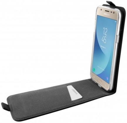 Mobiparts Premium Flip TPU Case Samsung Galaxy J3 (2016) Black