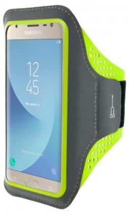Mobiparts Comfort Fit Sport Armband Samsung Galaxy J3 (2017) Neon Green
