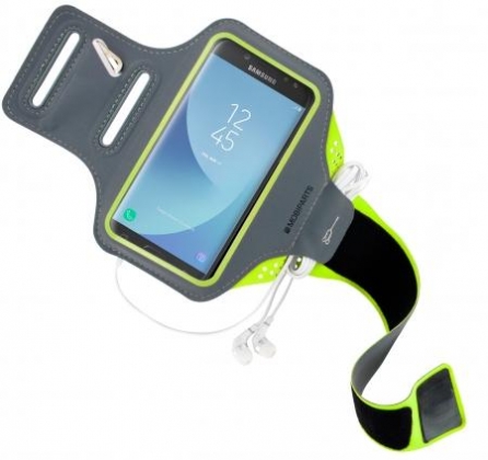 Mobiparts Comfort Fit Sport Armband Samsung Galaxy J5 (2017) Neon Green