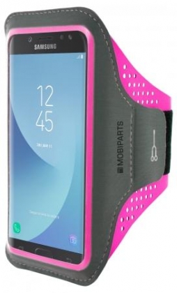 Mobiparts Comfort Fit Sport Armband Samsung Galaxy J5 (2017) Neon Pink