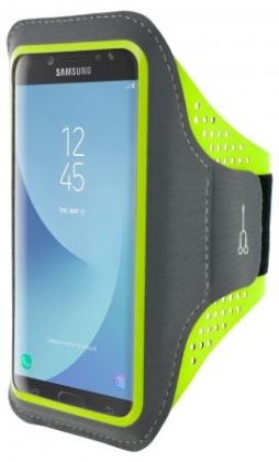 Mobiparts Comfort Fit Sport Armband Samsung Galaxy J7 (2017) Neon Green