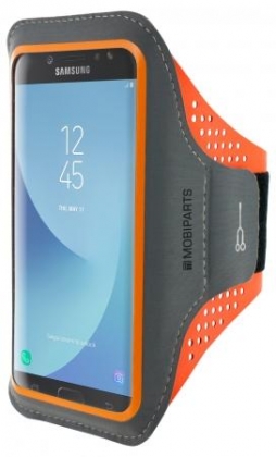Mobiparts Comfort Fit Sport Armband Samsung Galaxy J7 (2017) Neon Orange