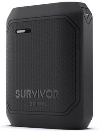 Griffin Survivor Rugged Power Bank Battery 10.050mAh Black