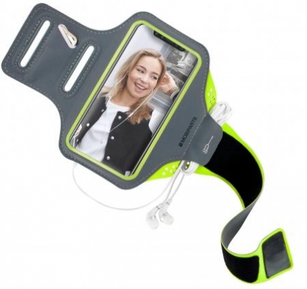 Mobiparts Comfort Fit Sport Armband Apple iPhone X Neon Green