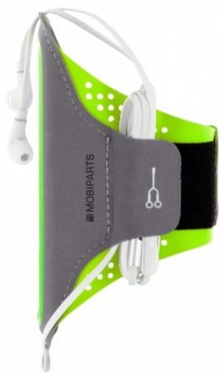 Mobiparts Comfort Fit Sport Armband Apple iPhone X Neon Green