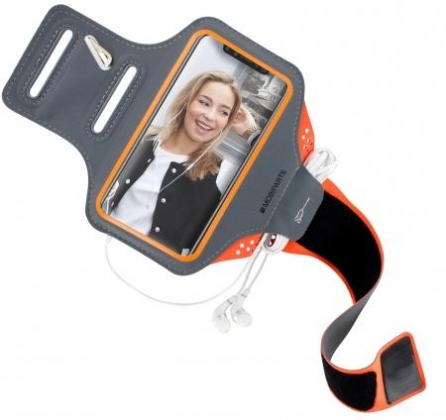Mobiparts Comfort Fit Sport Armband Apple iPhone X Neon Orange