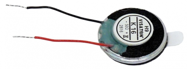 Mini luidspreker Visaton 1.6cm 8 Ohm 1W