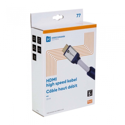 HHE High Speed HDMI kabel met Ethernet HDMI-Connector - HDMI-Connector 1.80 m Zilver