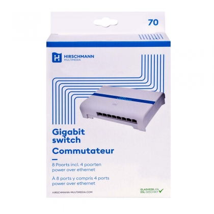 CAS 8 8 poorts Gigabit switch met PoE | Shopconcept