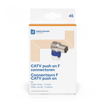 QFA 5 Haakse push on quick F connector | Shopconcept