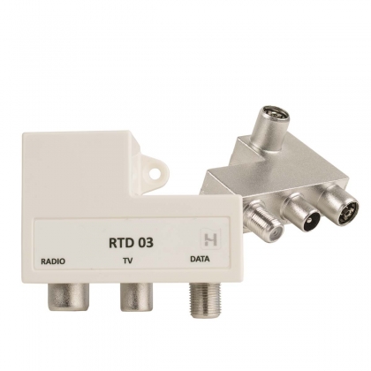 RTD 03CATV push on adapter FM-TV-DATA | Shopconcept