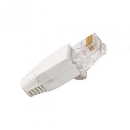 QCRJ45 CAT6 FTP 10 Quick connect U/FTP CAT6 dataconnector RJ45 met witte thule - 10 stuks