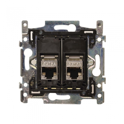 IDC 1000M2 BE Datawandcontactdoos CAT6A tweevoudig - wit