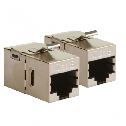RJ45 koppelstuk CAT6- 2 stuks