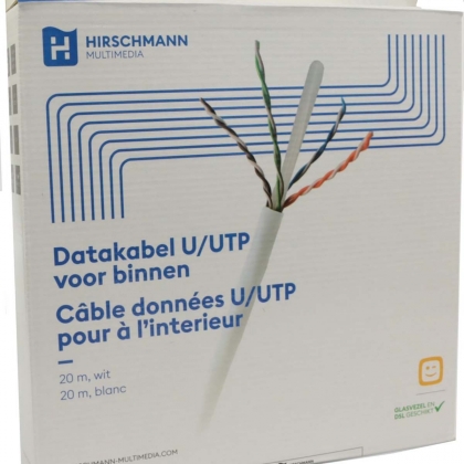 INKA CAT6 U/UTP PVC Eca 20 m witte CAT6 U/UTP kabel voor binnen | Shopconcept