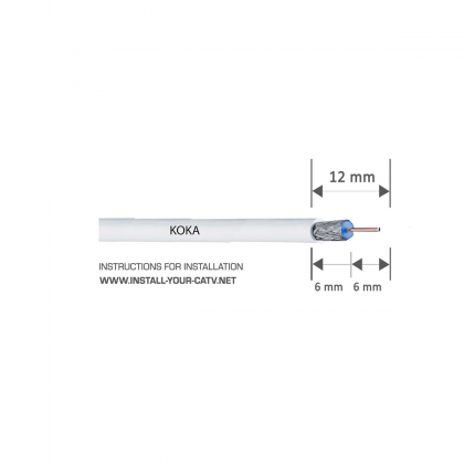 F 6 TD QM 7,0 mm Quick-mount compressie F-connector