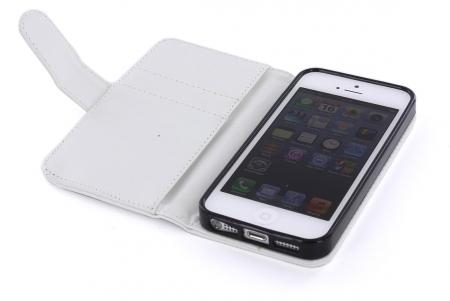 Mobiparts PU Wallet Case iPhone 5 / SE White