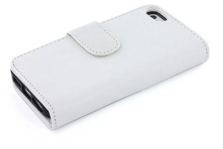 Mobiparts PU Wallet Case iPhone 5 / SE White