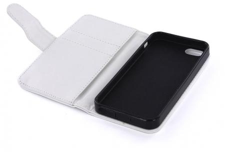 Mobiparts PU Wallet Case iPhone 5 / SE White