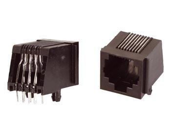 MODULAIRE CONNECTORS RJ45 8P8C VOOR PCB, HAAKS