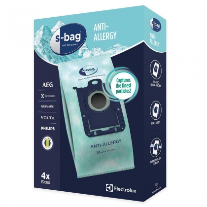 E206S s-bag® Anti-Allergy Stofzuigerzak - 4 stuks