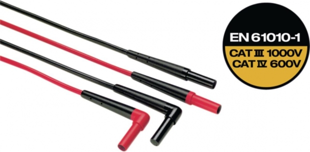 Test lead set with banana plugs