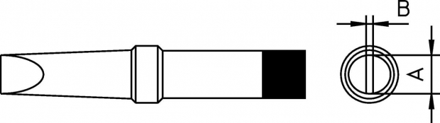 Soldeerstift Platte Vorm 4.6 mm