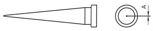 Soldeerstift Conisch, Lange Vorm