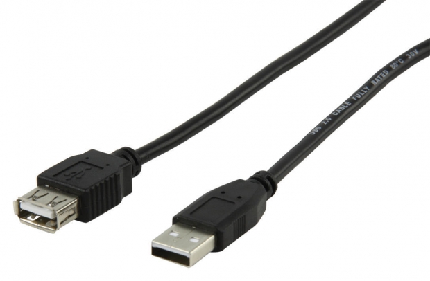 Standaard USB 2.0 verlengkabel 1.80 meter
